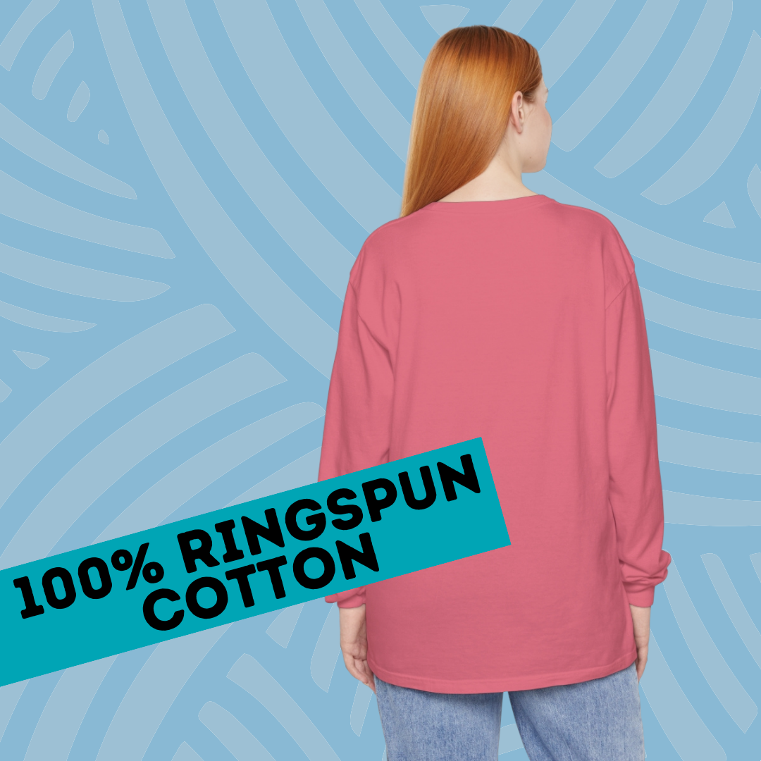 Yarn Rocks Garment-Dyed 100% Cotton Long-Sleeve T-Shirt