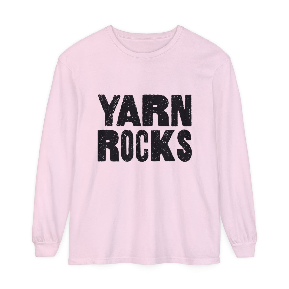 Yarn Rocks Garment-Dyed 100% Cotton Long-Sleeve T-Shirt