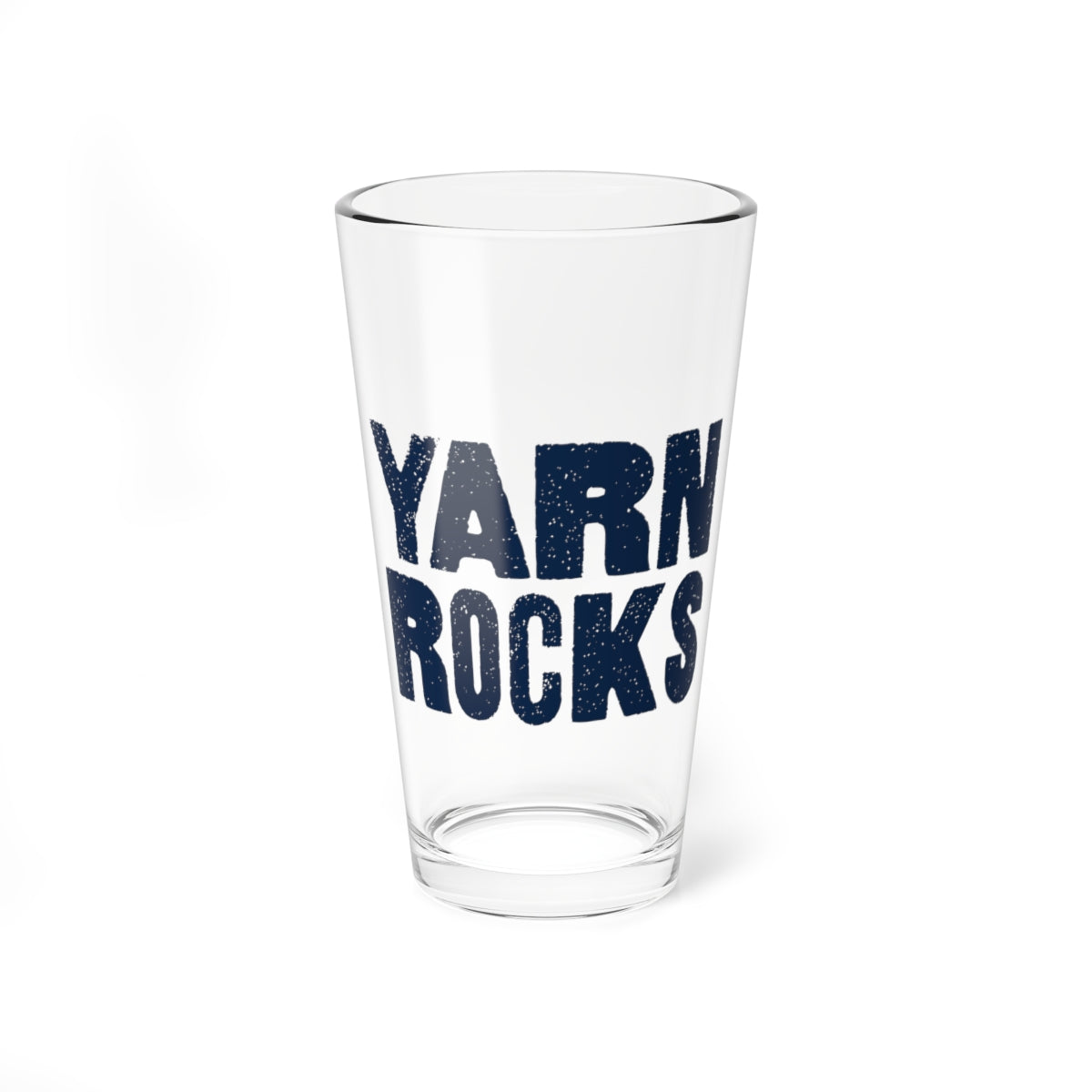 YARN ROCKS Pint Glass - 18+ Colors Or Customize It!