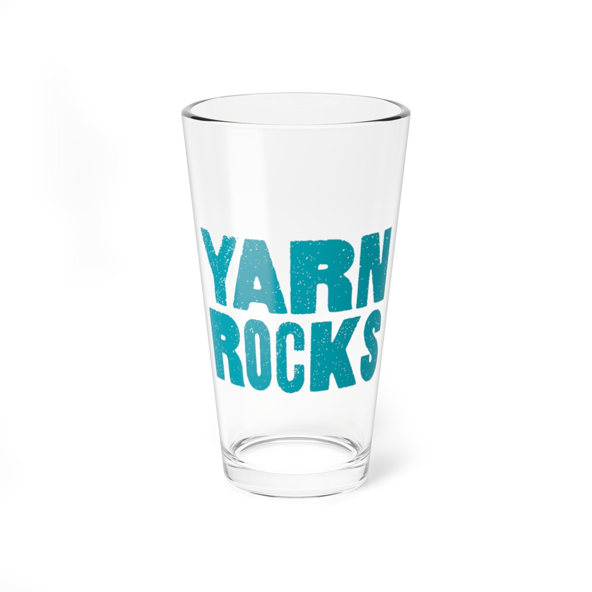 YARN ROCKS Pint Glass - 18+ Colors Or Customize It!