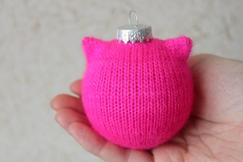Pussy Hat Ornament - A Pattern from Lucky Fox Knits