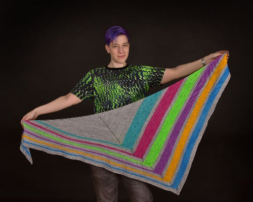 Laser Tag Shawl - A Pattern By Xandy Peters