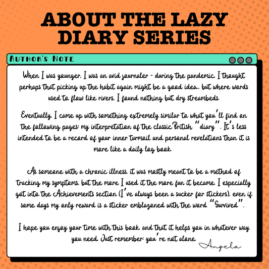 The Lazy Diary: Undated Plannerish Edition (90's Rainbow Pages!)