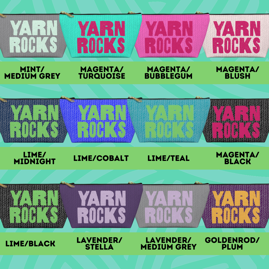 Yarn Rocks Mini Zippered Project Bags