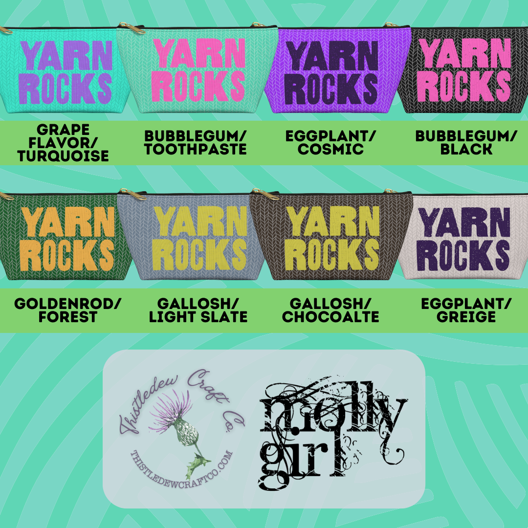 Yarn Rocks Mini Zippered Project Bags