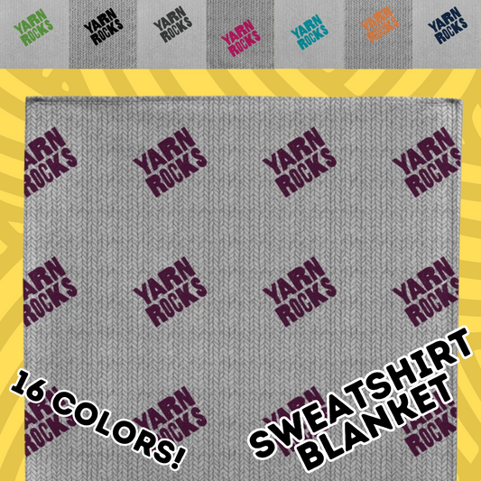 Yarn Rocks Sweatshirt Blanket
