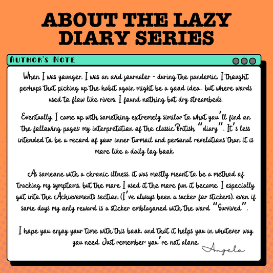 The Lazy Diary: Pocket Edition (With Rainbow Pages!)