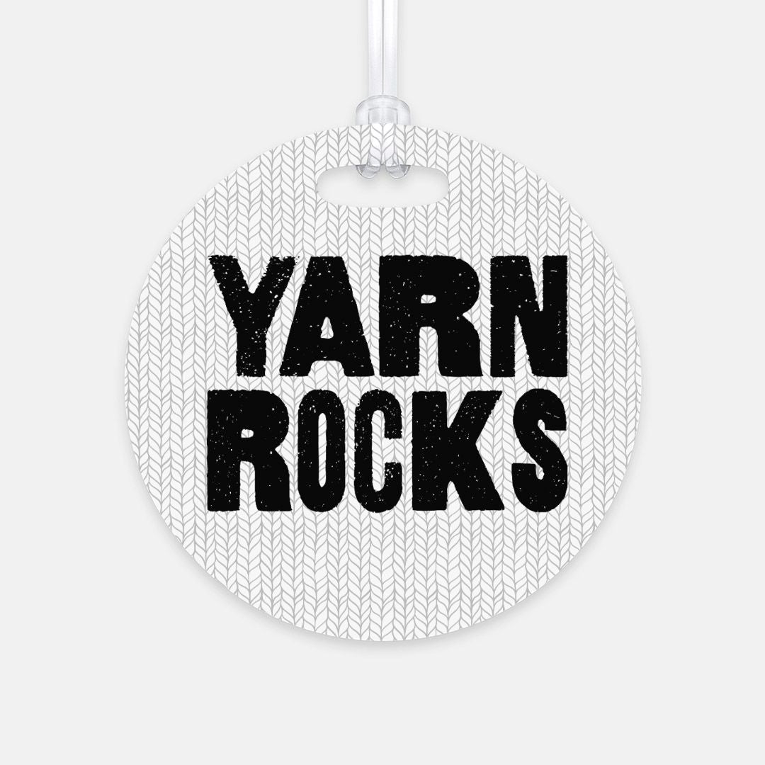 Yarn Rocks Luggage Tag (Circle)