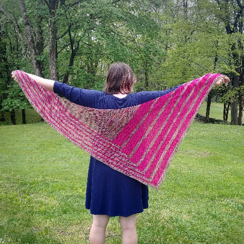 Laser Tag Shawl - A Pattern By Xandy Peters