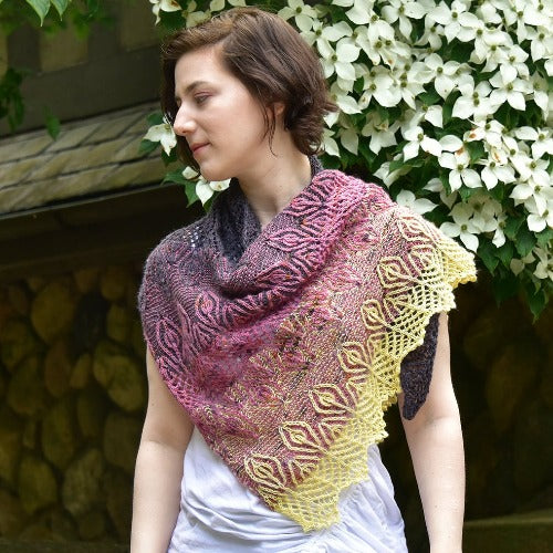 Berry Crumble Shawl - A Pattern By Xandy Peters