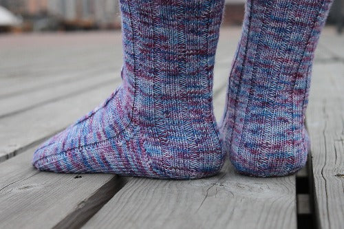 Open Cable Socks - A Pattern from Lucky Fox Knits