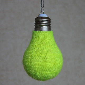 Light Bulb Christmas Ornament - A Pattern from Lucky Fox Knits