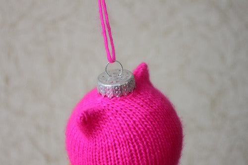 Pussy Hat Ornament - A Pattern from Lucky Fox Knits