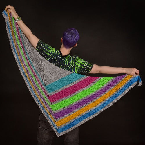 Laser Tag Shawl - A Pattern By Xandy Peters