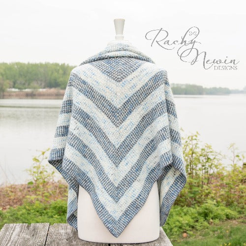 Through The Clouds Shawl - A Pattern From Rachy Newin Designs