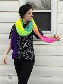 Fadient Destash Wrap - A Pattern From Xandy Peters