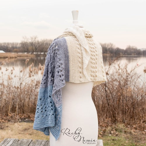 With A Twist Shawl - A Pattern From Rachy Newin Designs