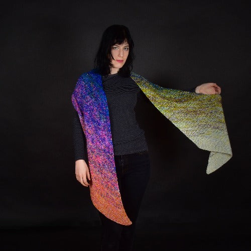 Fadient Destash Wrap - A Pattern From Xandy Peters